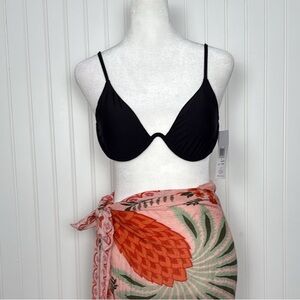 Hurley Black Underwire black bikini top